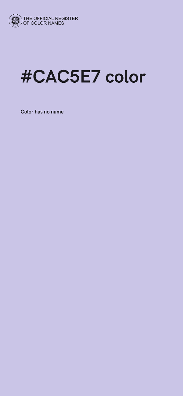 #CAC5E7 color image