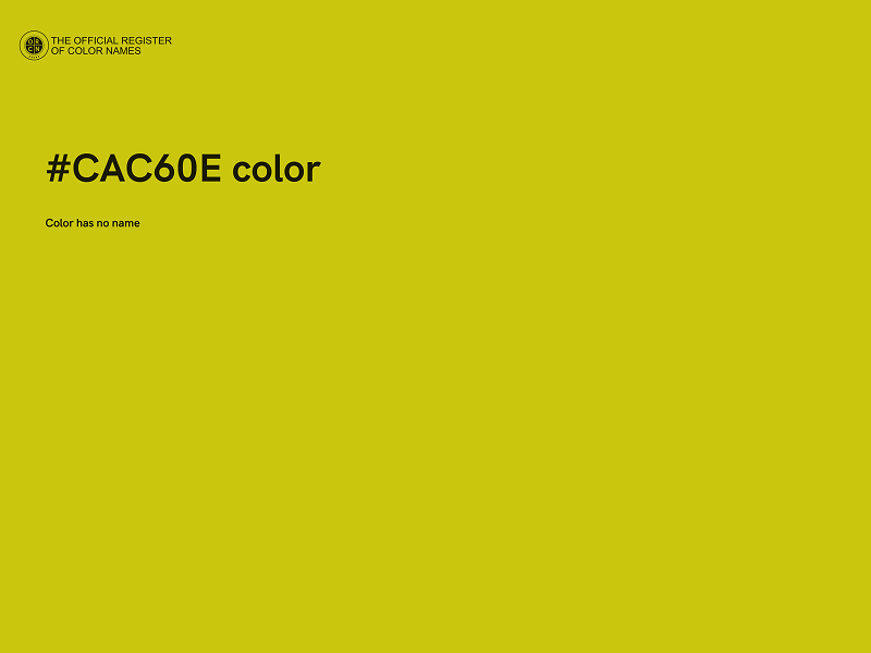 #CAC60E color image