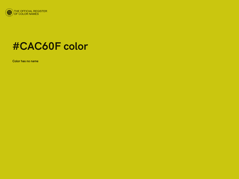 #CAC60F color image