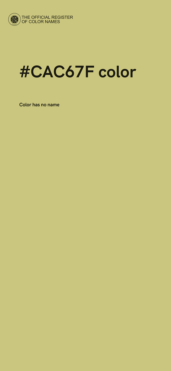 #CAC67F color image