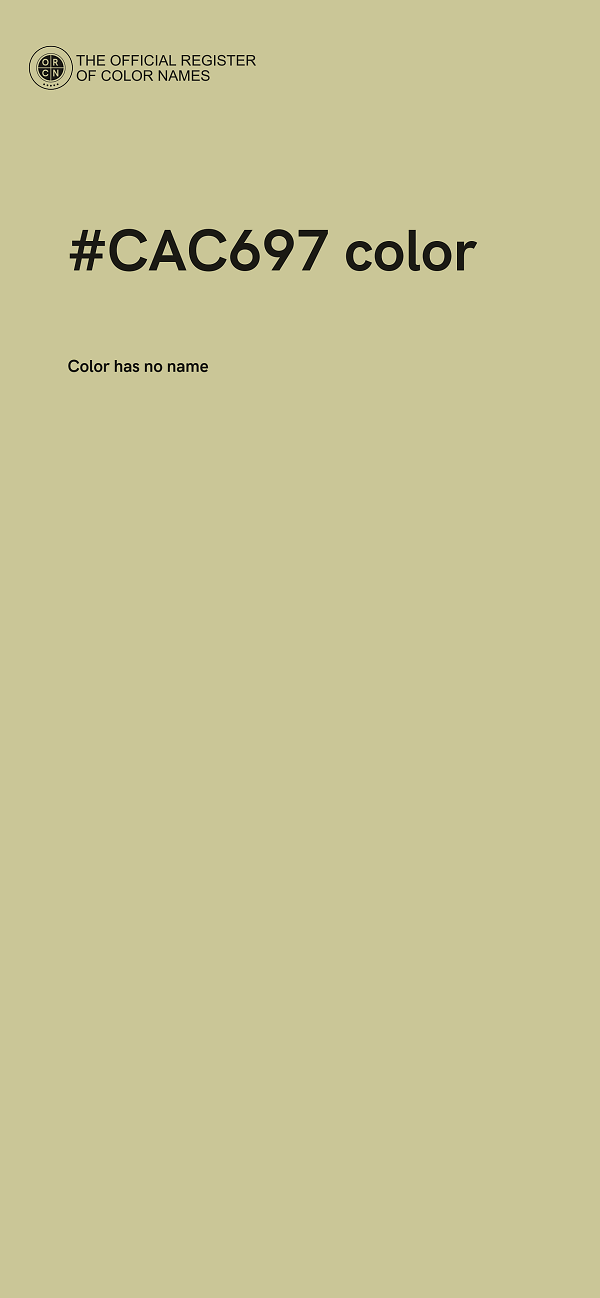 #CAC697 color image