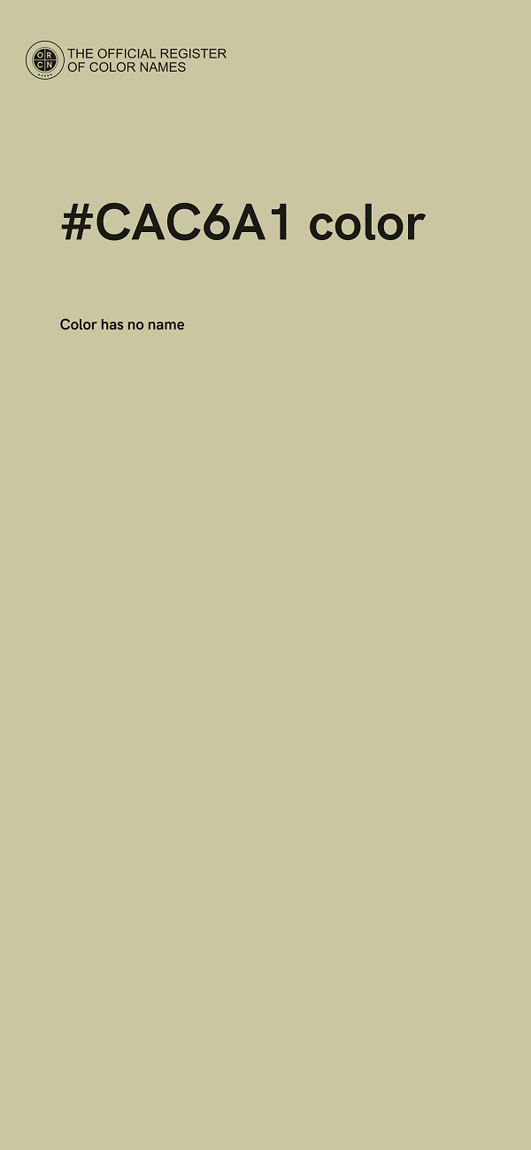#CAC6A1 color image