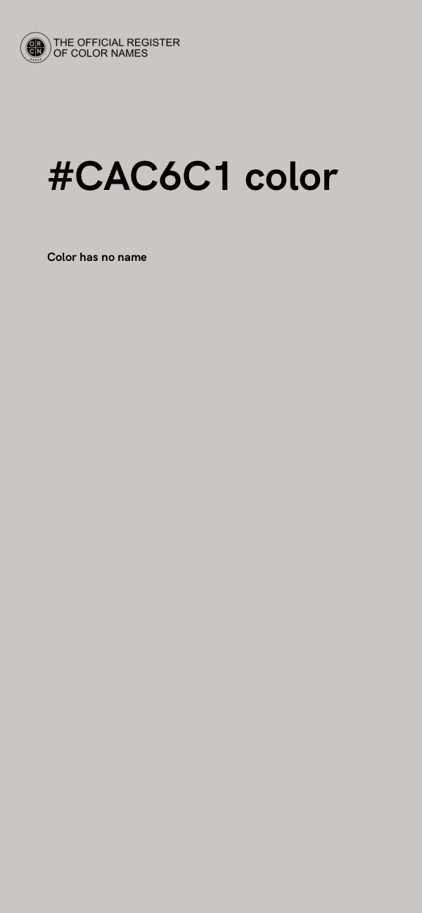 #CAC6C1 color image