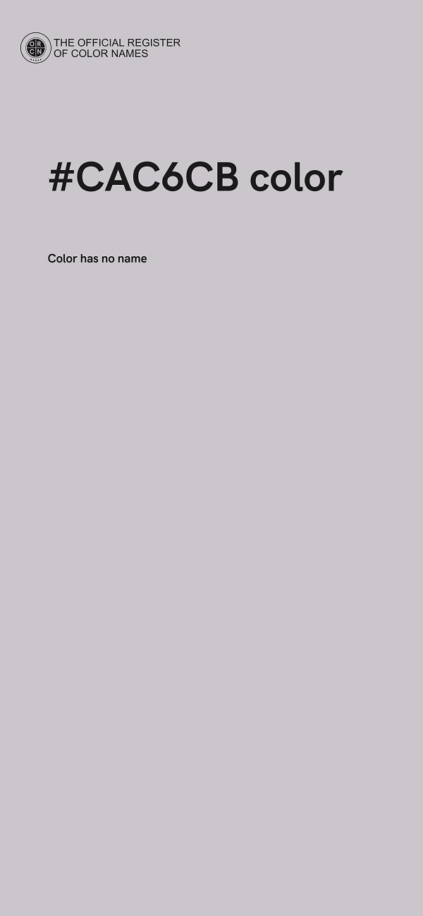 #CAC6CB color image