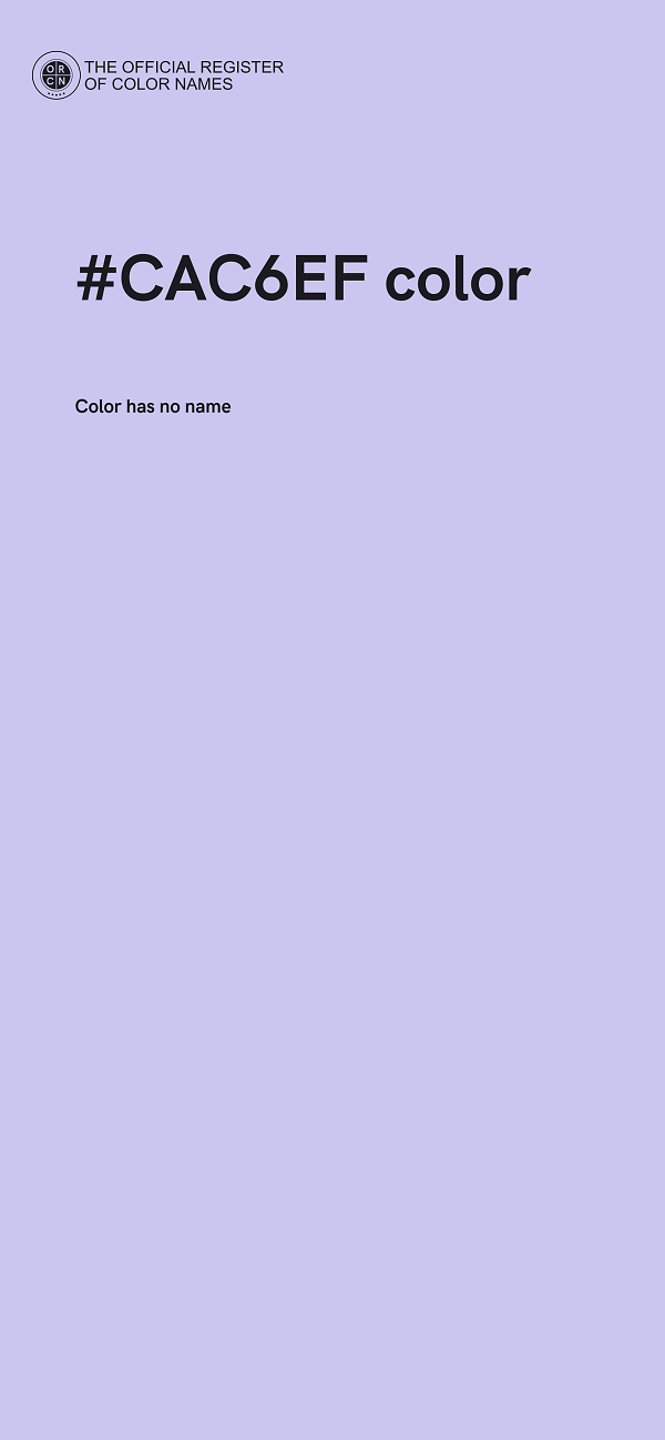#CAC6EF color image