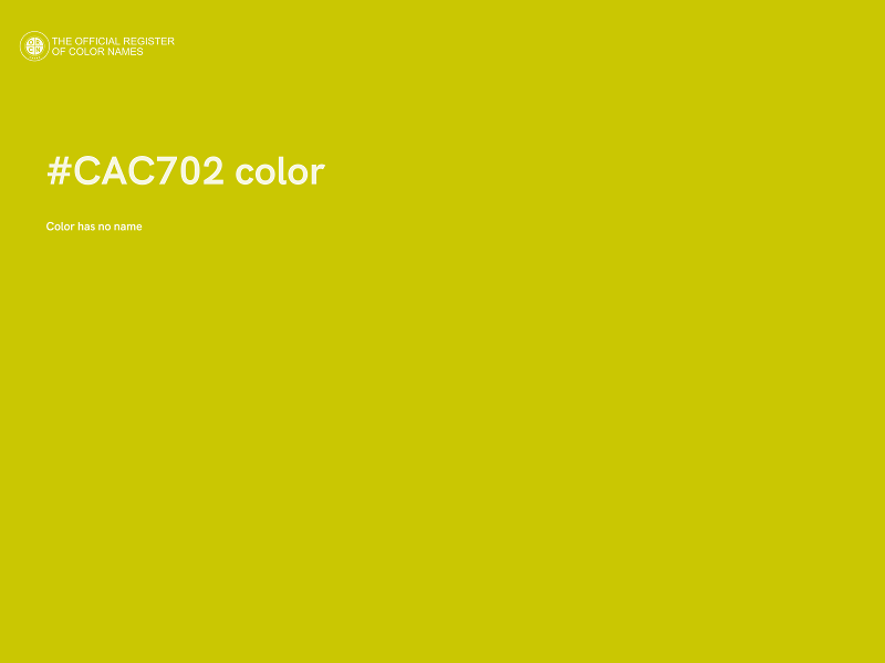 #CAC702 color image