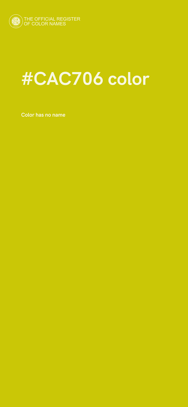 #CAC706 color image