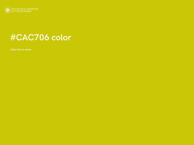 #CAC706 color image