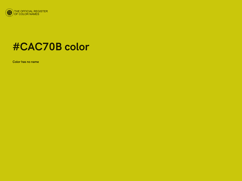 #CAC70B color image