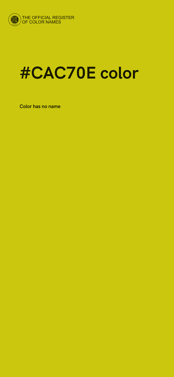 #CAC70E color image
