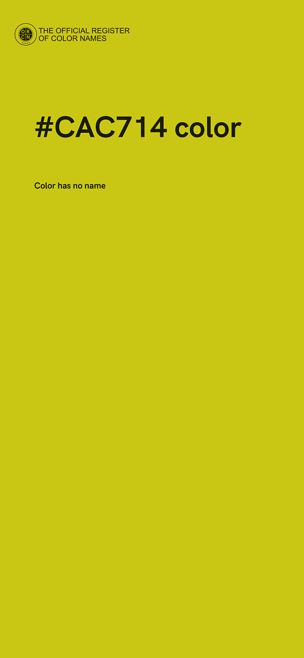 #CAC714 color image