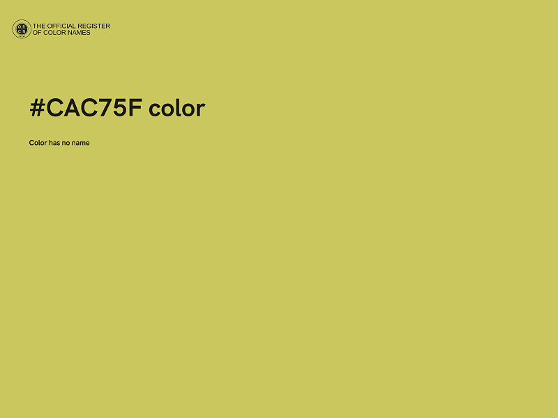 #CAC75F color image