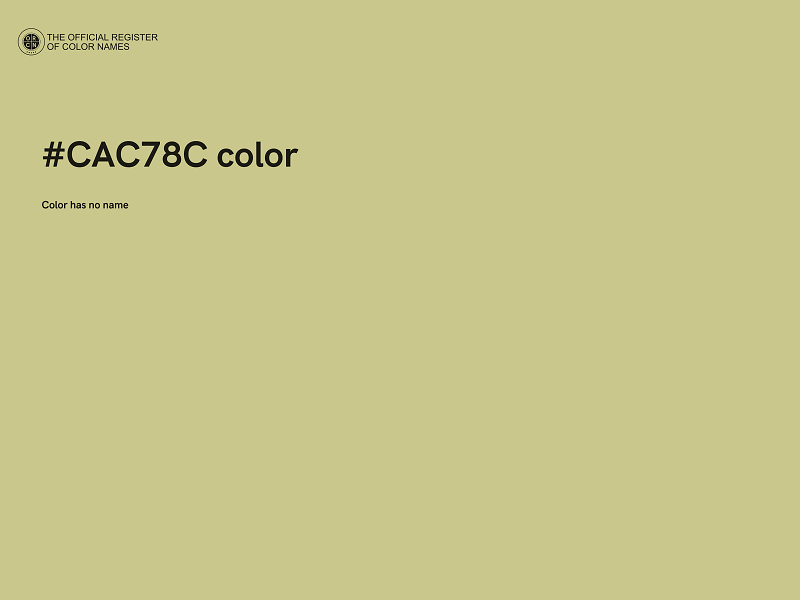 #CAC78C color image