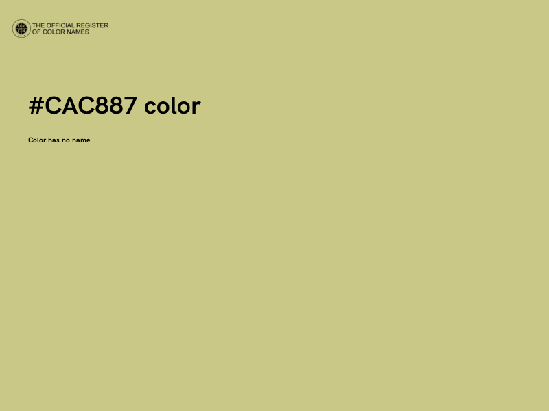 #CAC887 color image