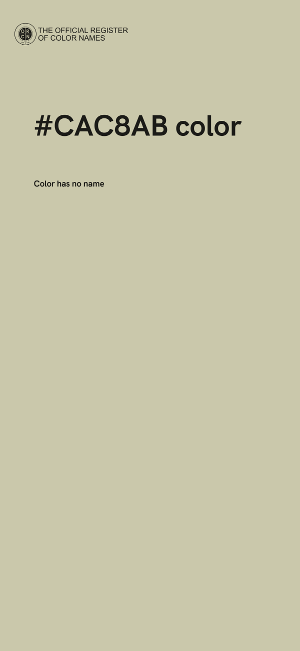 #CAC8AB color image