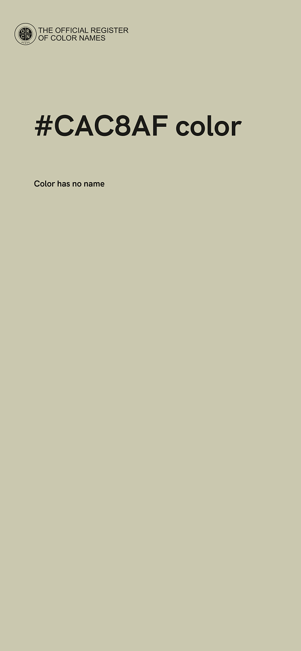 #CAC8AF color image
