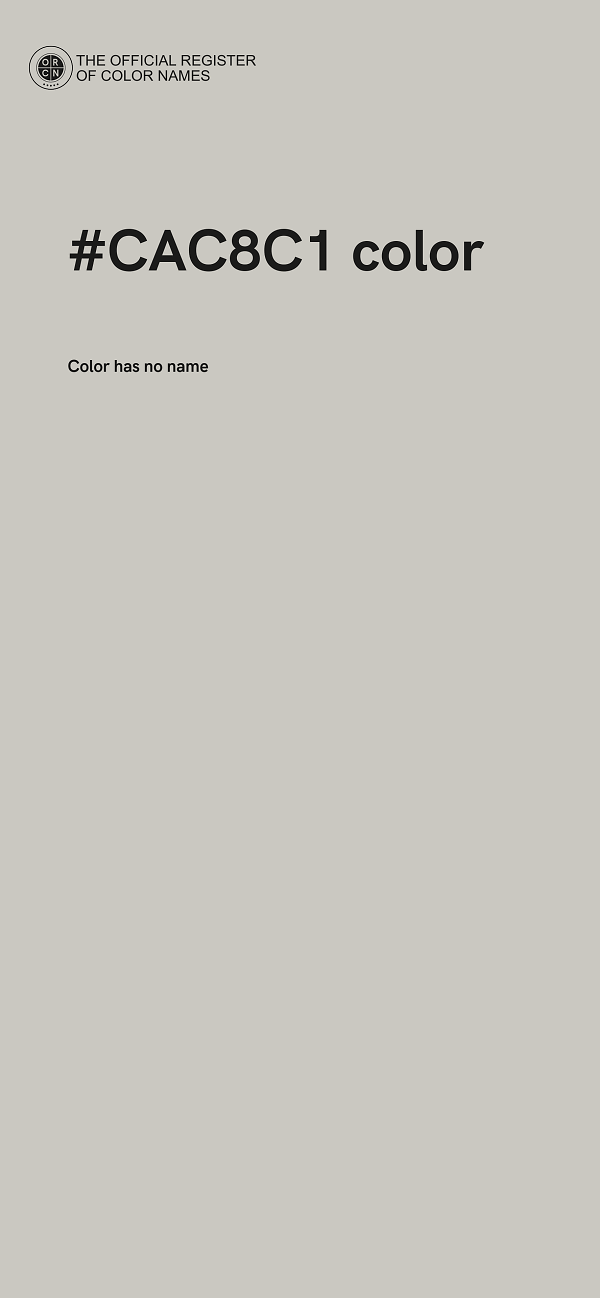 #CAC8C1 color image