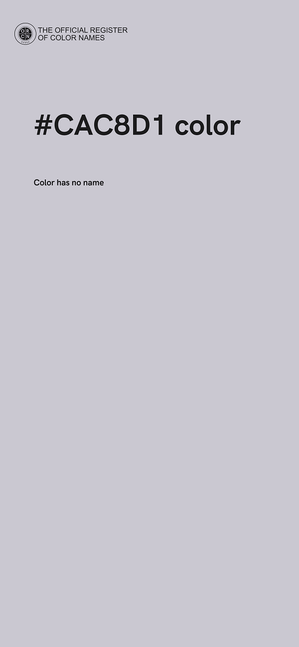 #CAC8D1 color image