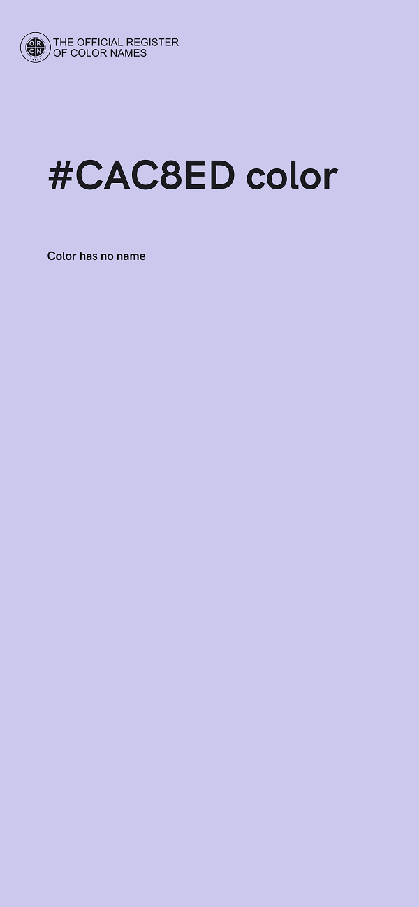 #CAC8ED color image