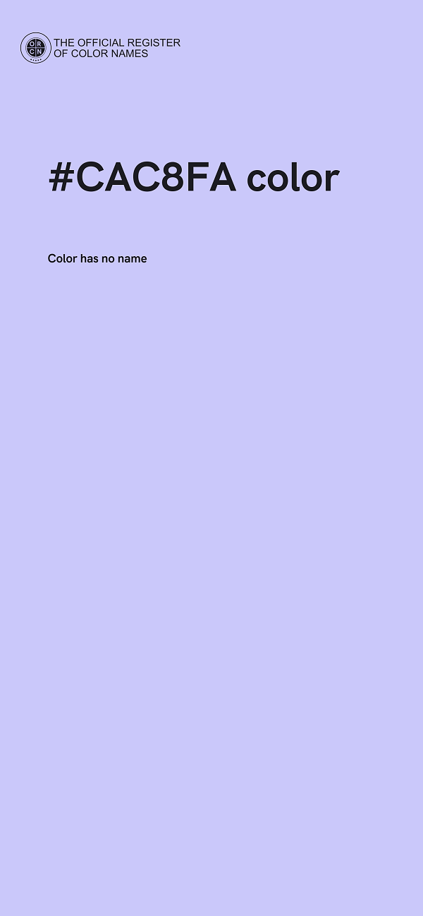 #CAC8FA color image