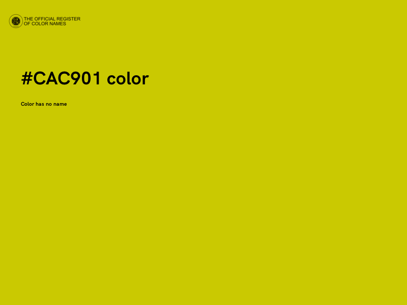 #CAC901 color image