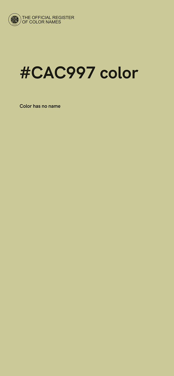 #CAC997 color image