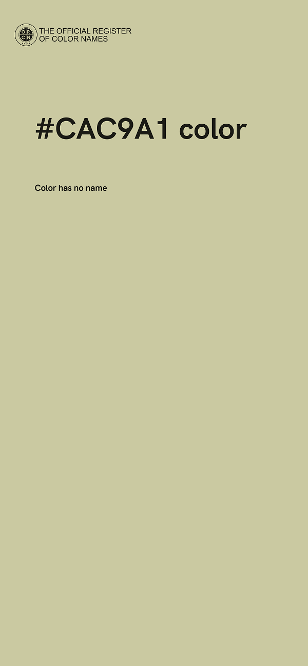 #CAC9A1 color image