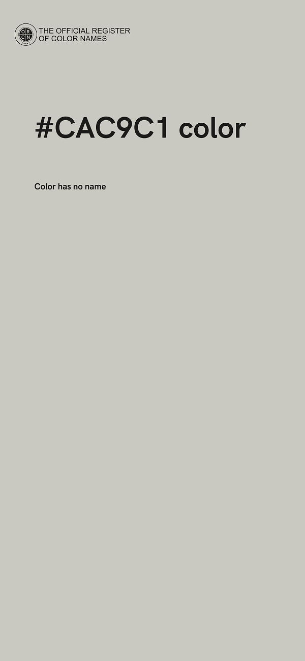 #CAC9C1 color image