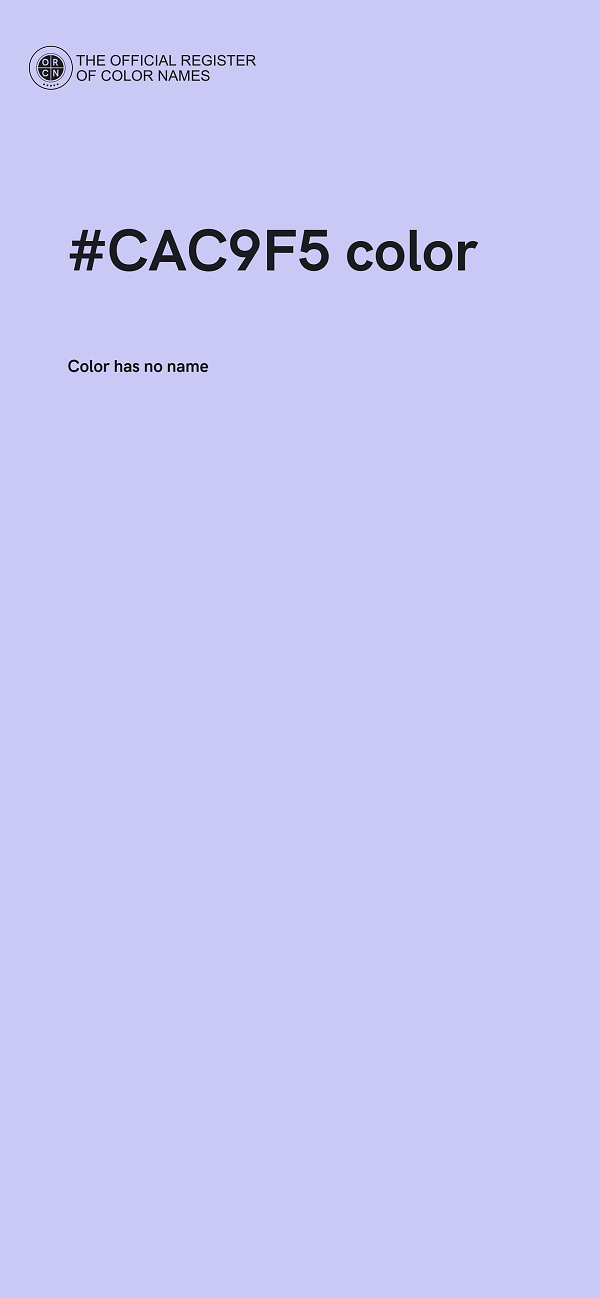 #CAC9F5 color image