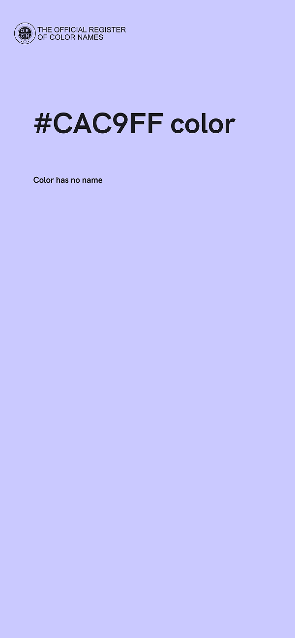 #CAC9FF color image