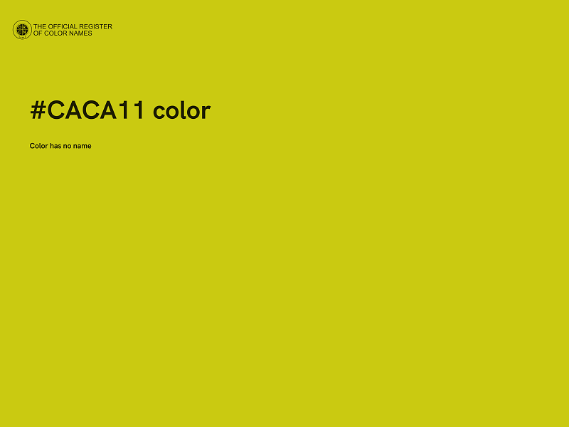 #CACA11 color image