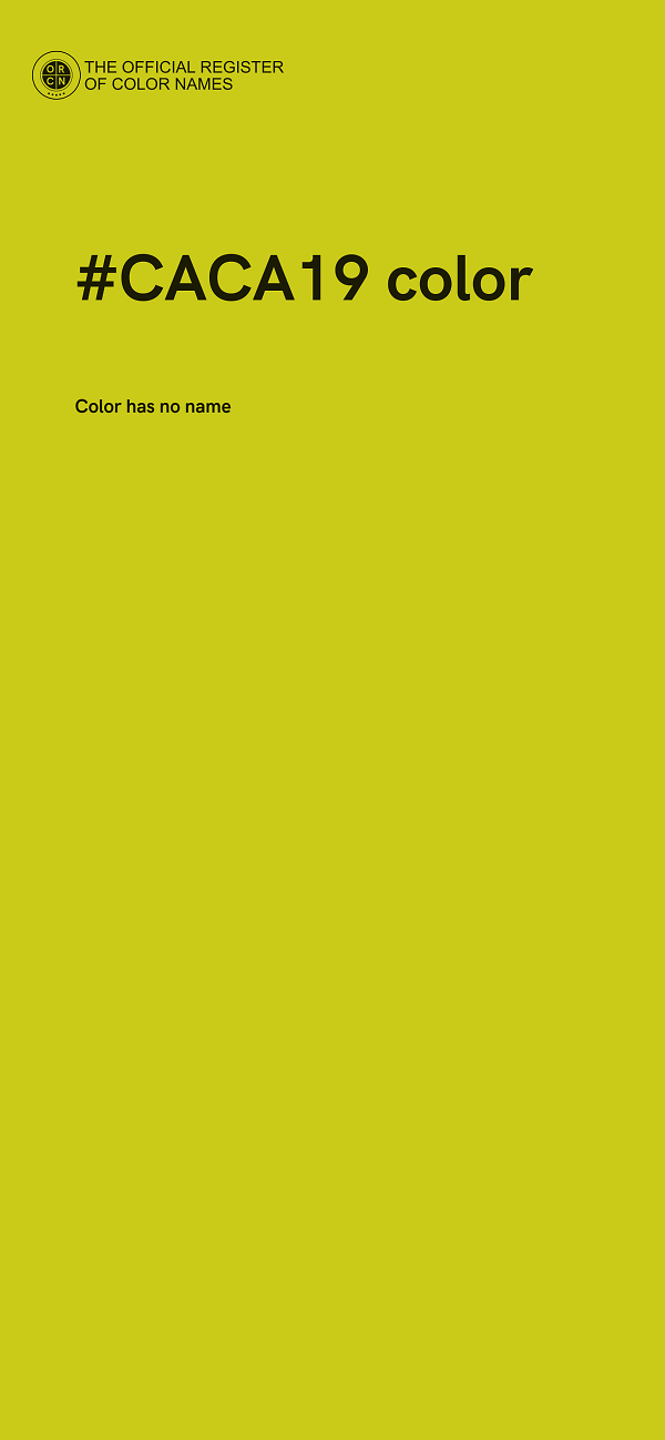 #CACA19 color image