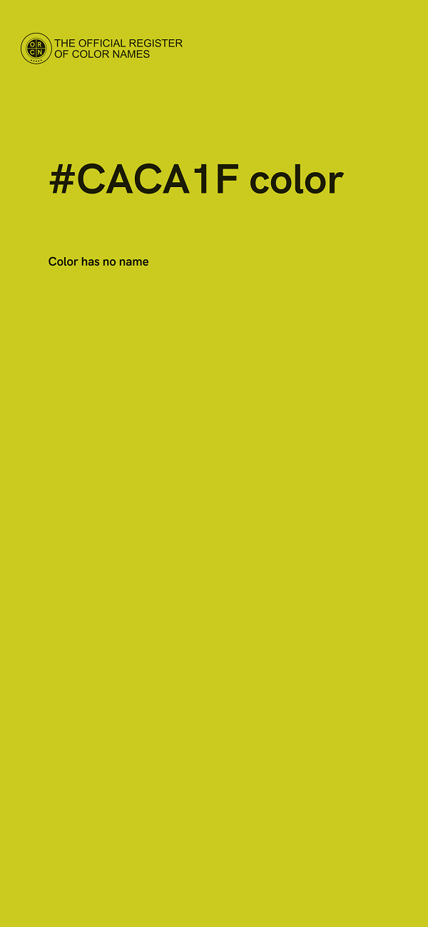 #CACA1F color image