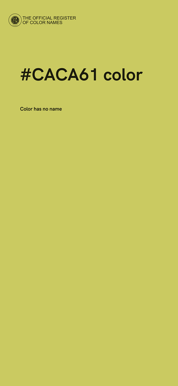 #CACA61 color image