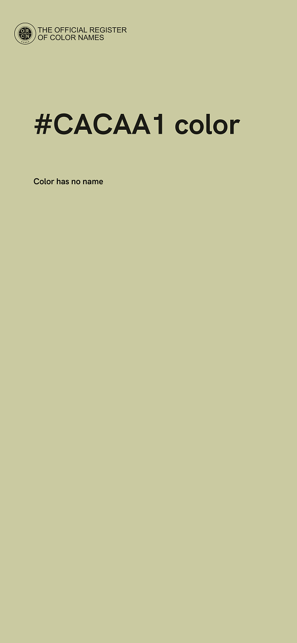 #CACAA1 color image
