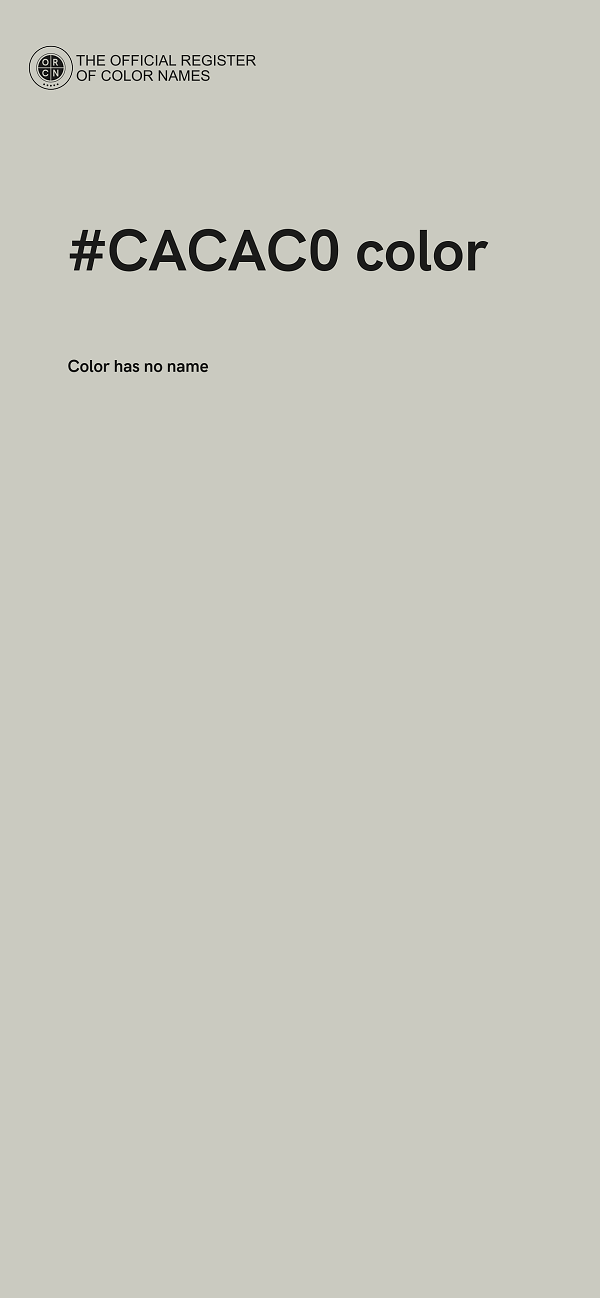 #CACAC0 color image