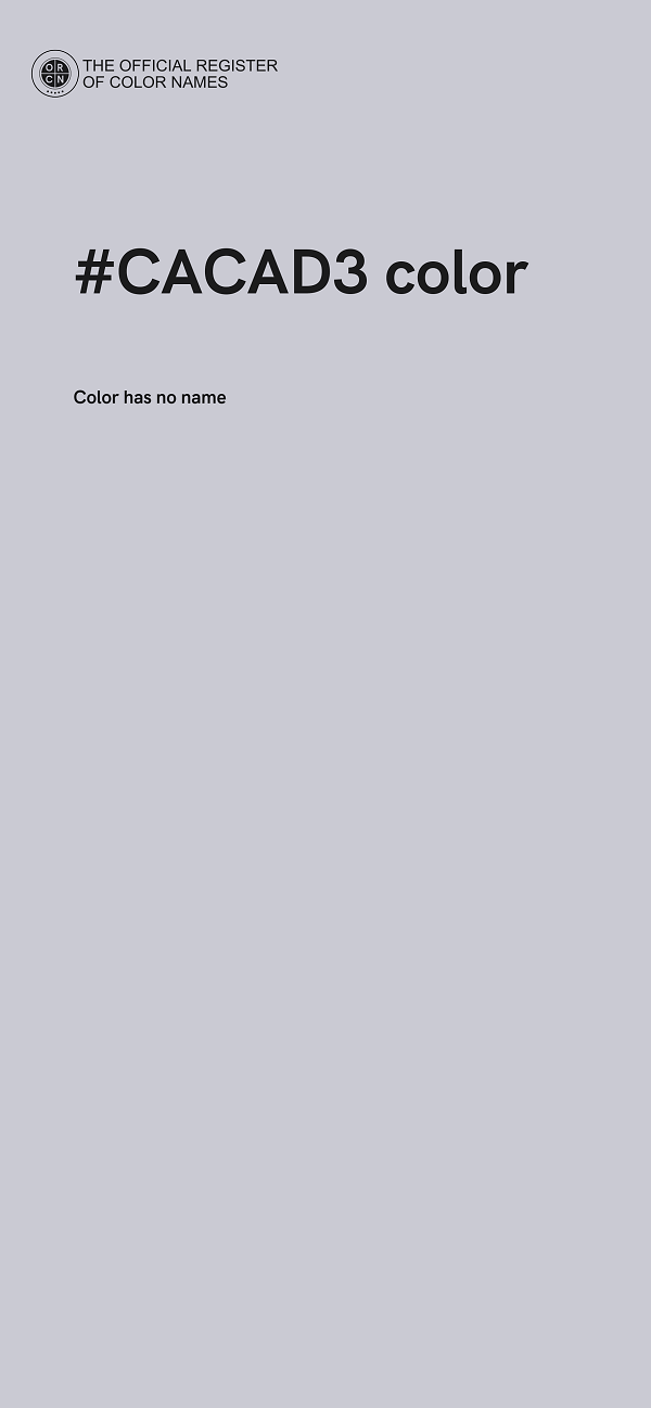 #CACAD3 color image