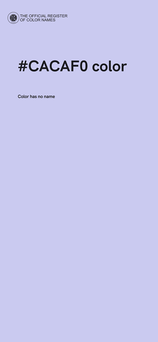 #CACAF0 color image