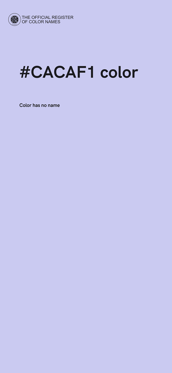 #CACAF1 color image