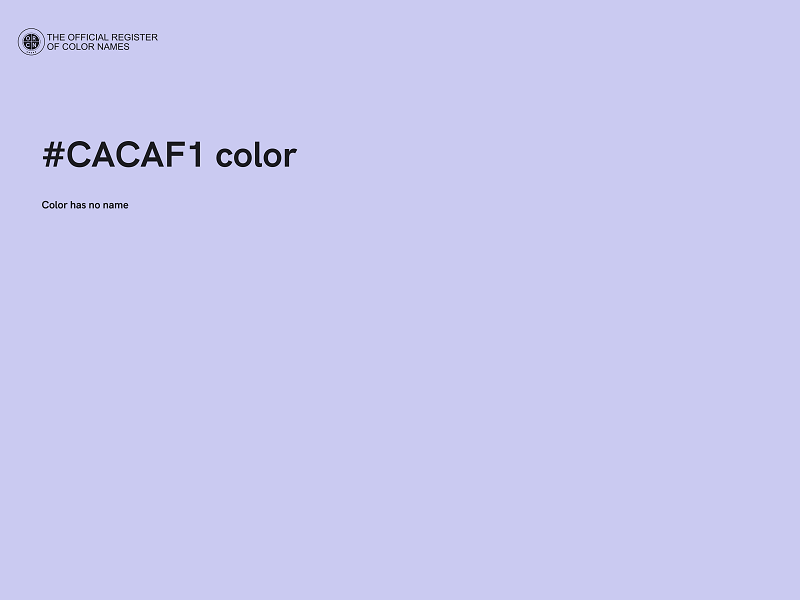 #CACAF1 color image