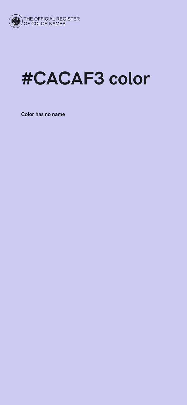 #CACAF3 color image