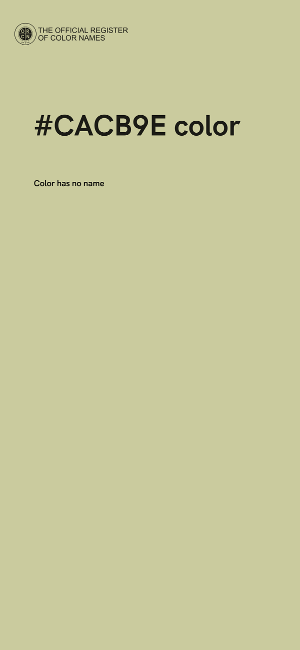 #CACB9E color image
