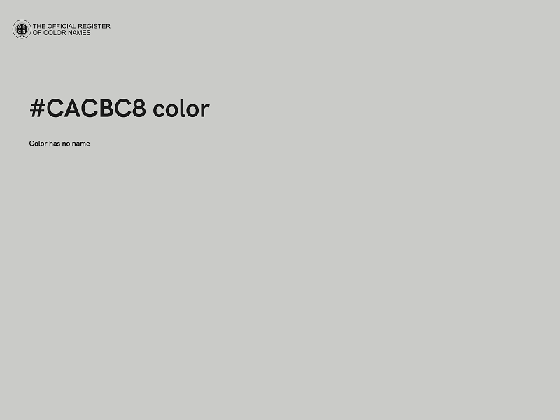 #CACBC8 color image