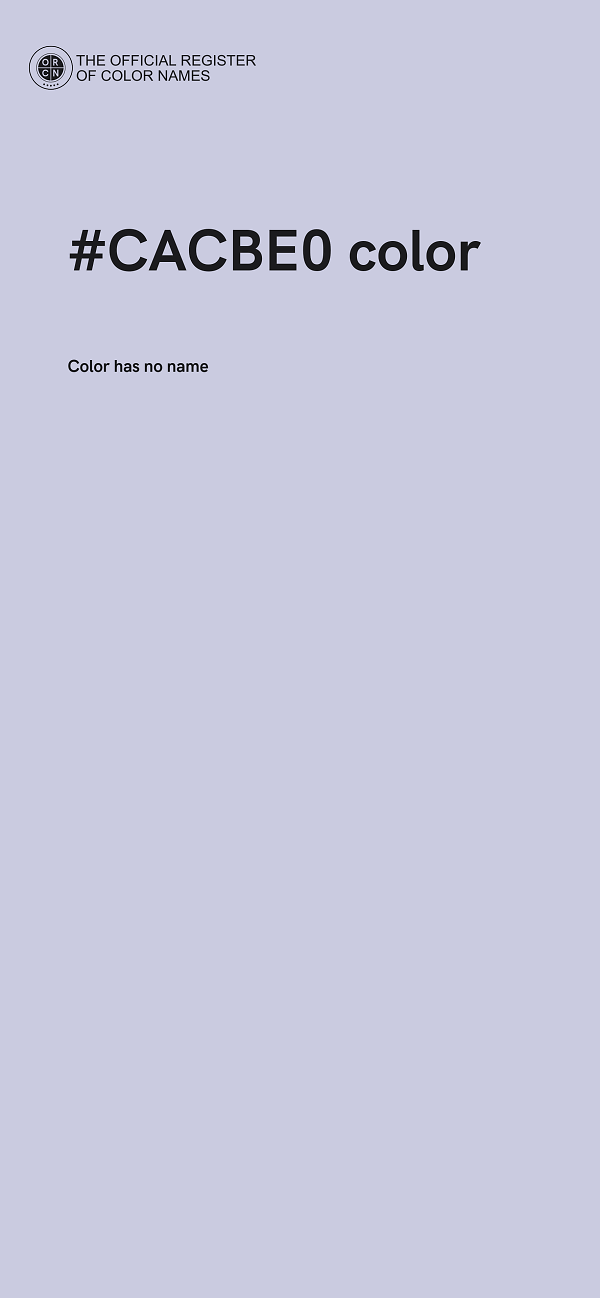 #CACBE0 color image