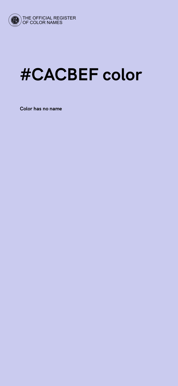 #CACBEF color image