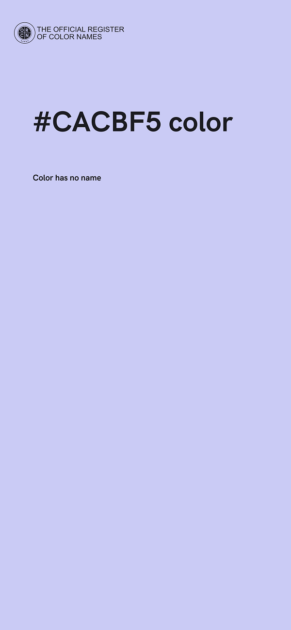 #CACBF5 color image