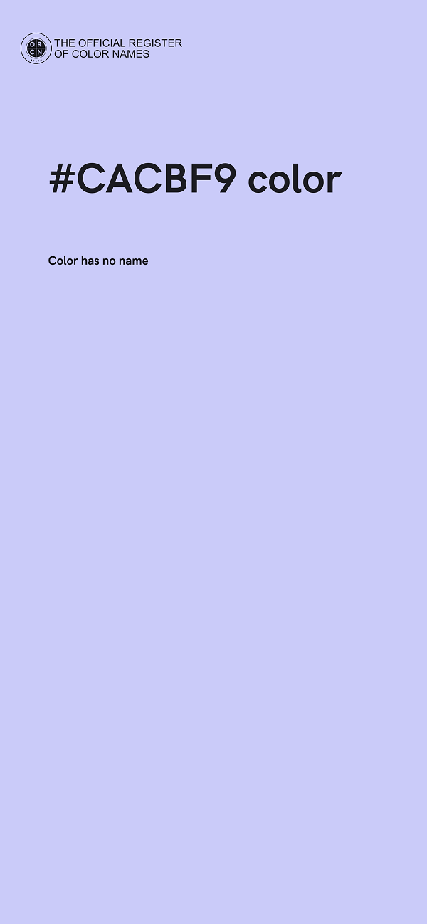 #CACBF9 color image