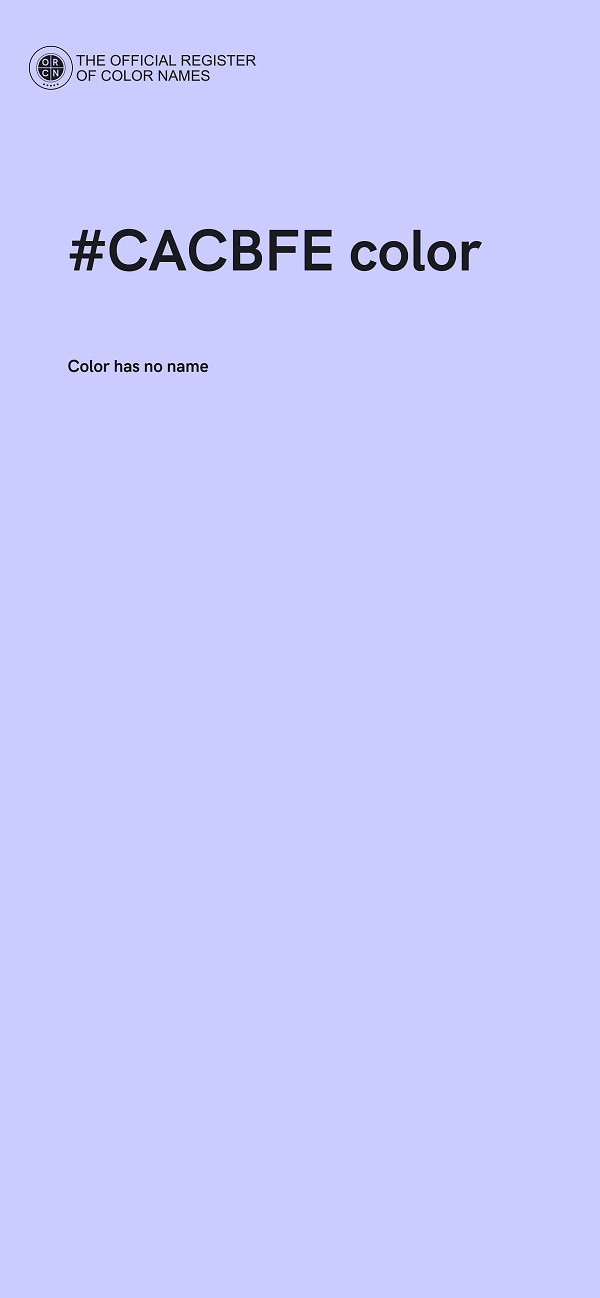 #CACBFE color image