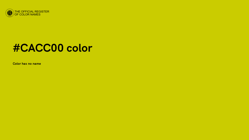 #CACC00 color image