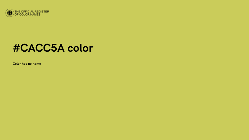 #CACC5A color image